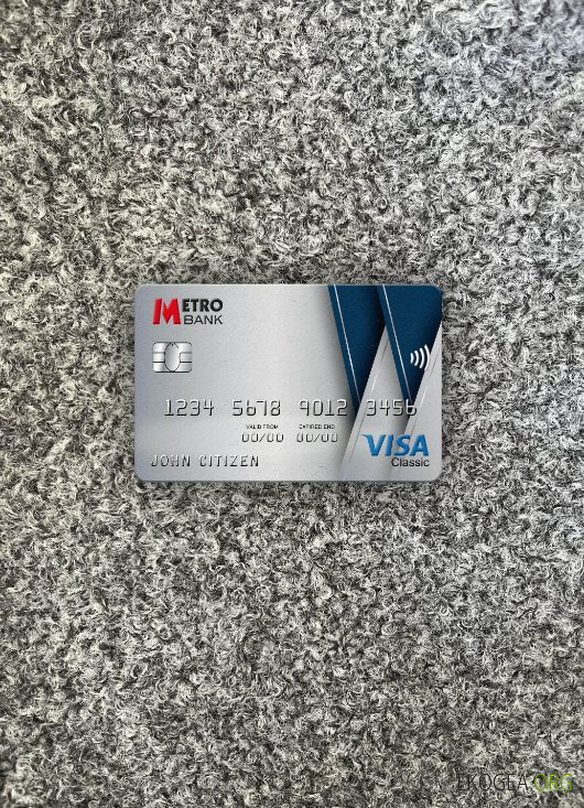 Royaume , Uni Metro Bank visa carte classique photolook recto